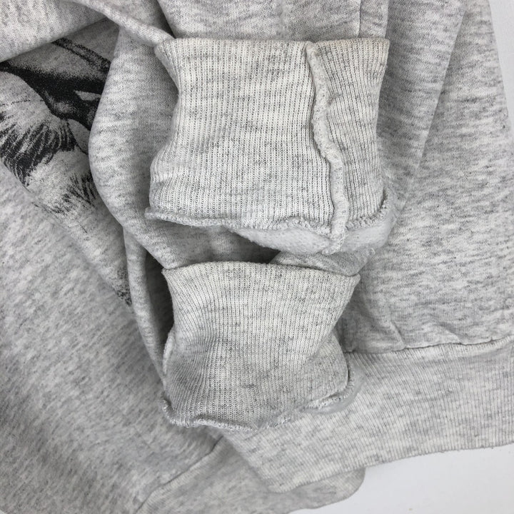 Hanes Horse Print Animal Sweatshirt (Men's Size L) cotton gray type Vintage Second Hand