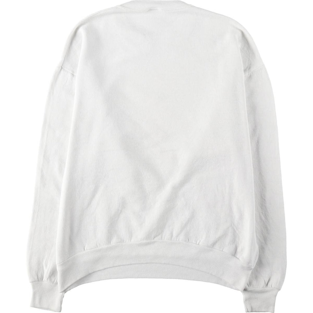 80s-90'S Jerzees Horse Print Animal Sweatshirt, Made in USA, Men's Size L (approx.), Vintage cotton white type Vintage Second Hand