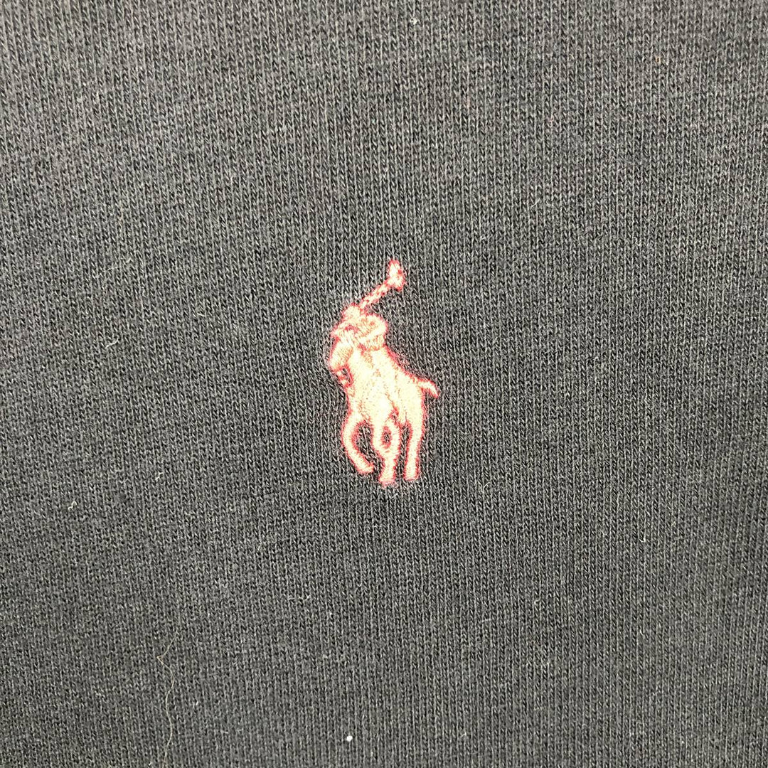 Ralph Lauren POLO RALPH LAUREN One-point logo sweatshirt, sweatshirt, men's M size unclear black type Vintage Second Hand