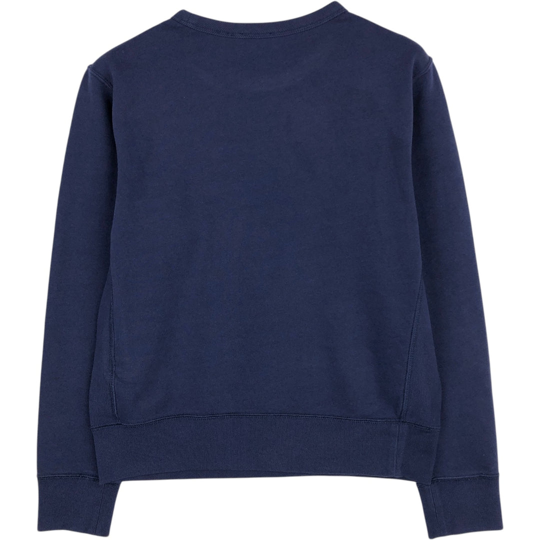 Ralph Lauren POLO RALPH LAUREN Printed Sweatshirt, Women's Size M (approx.) cotton navy blue type Vintage Second Hand