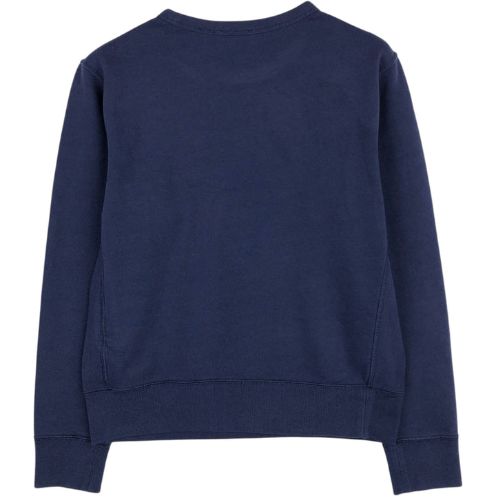 Ralph Lauren POLO RALPH LAUREN Printed Sweatshirt, Women's Size M (approx.) cotton navy blue type Vintage Second Hand