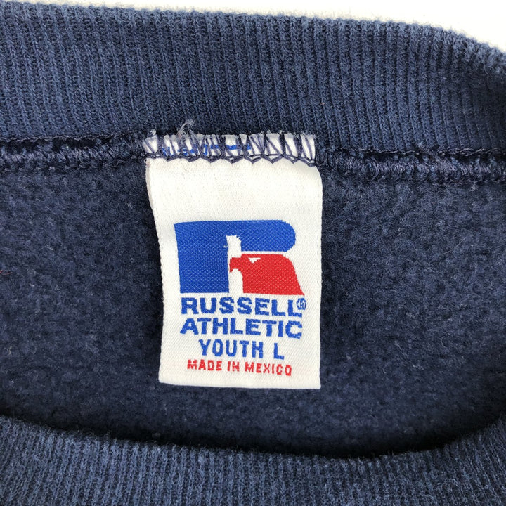 90'S Russell College Sweatshirt, Women's Size M (approx.), Vintage cotton navy blue type Vintage Second Hand
