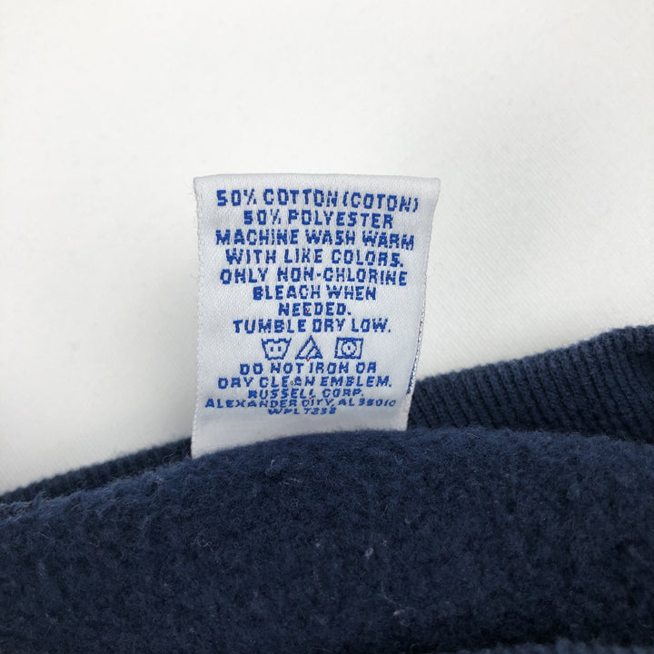 90'S Russell College Sweatshirt, Women's Size M (approx.), Vintage cotton navy blue type Vintage Second Hand