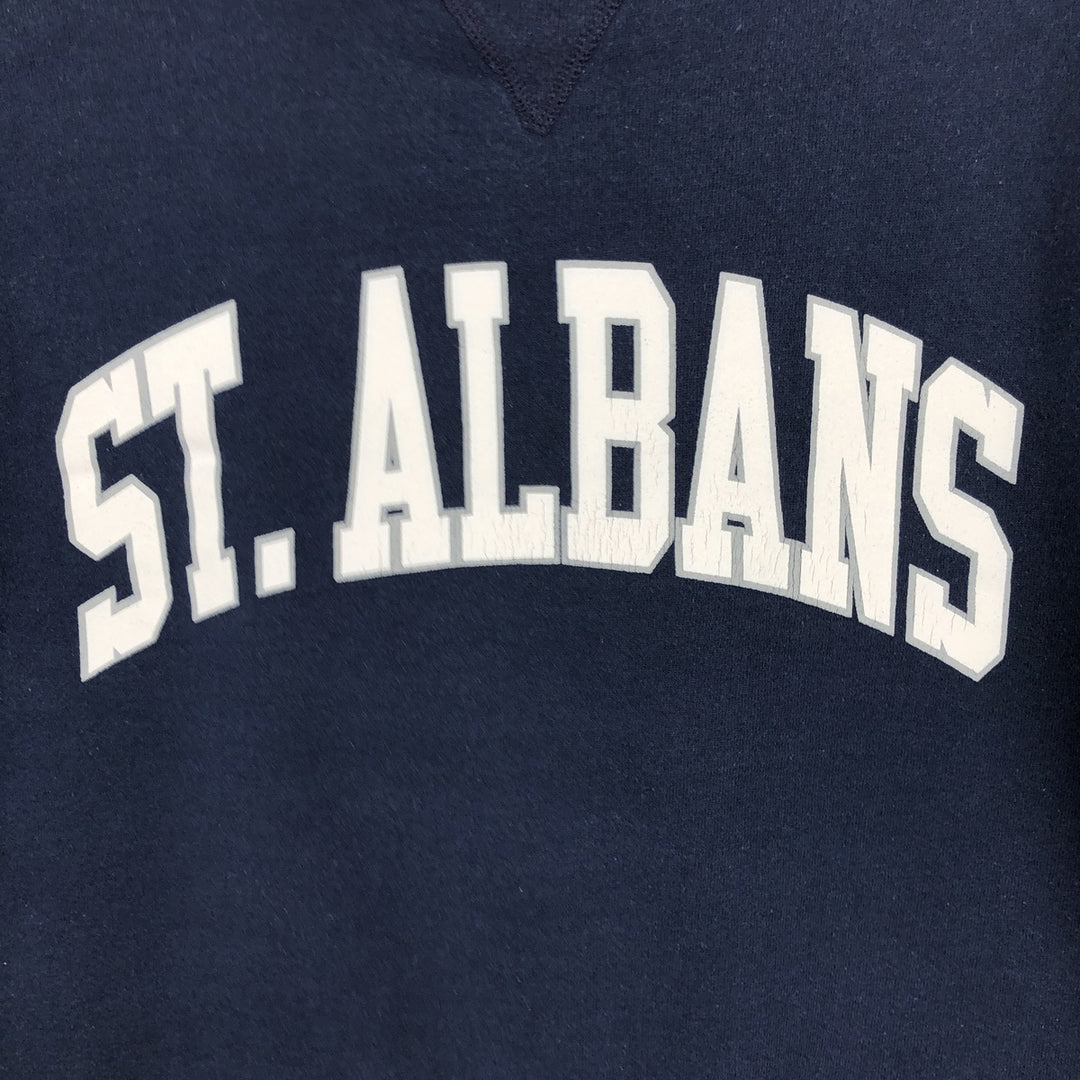 90'S Russell College Sweatshirt, Women's Size M (approx.), Vintage cotton navy blue type Vintage Second Hand