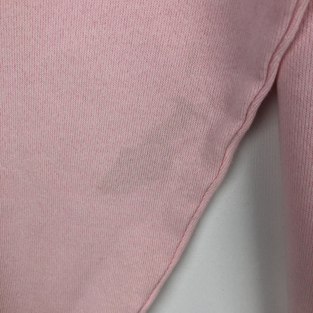 Vintage 90'S Hanes HER WAY plain blank sweatshirt, made in the USA, size L, women's. cotton pink type Vintage Second Hand