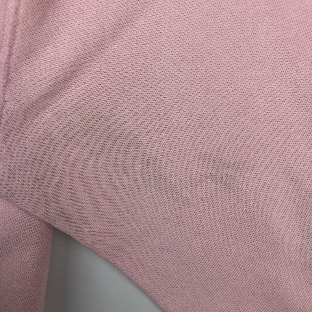 Vintage 90'S Hanes HER WAY plain blank sweatshirt, made in the USA, size L, women's. cotton pink type Vintage Second Hand