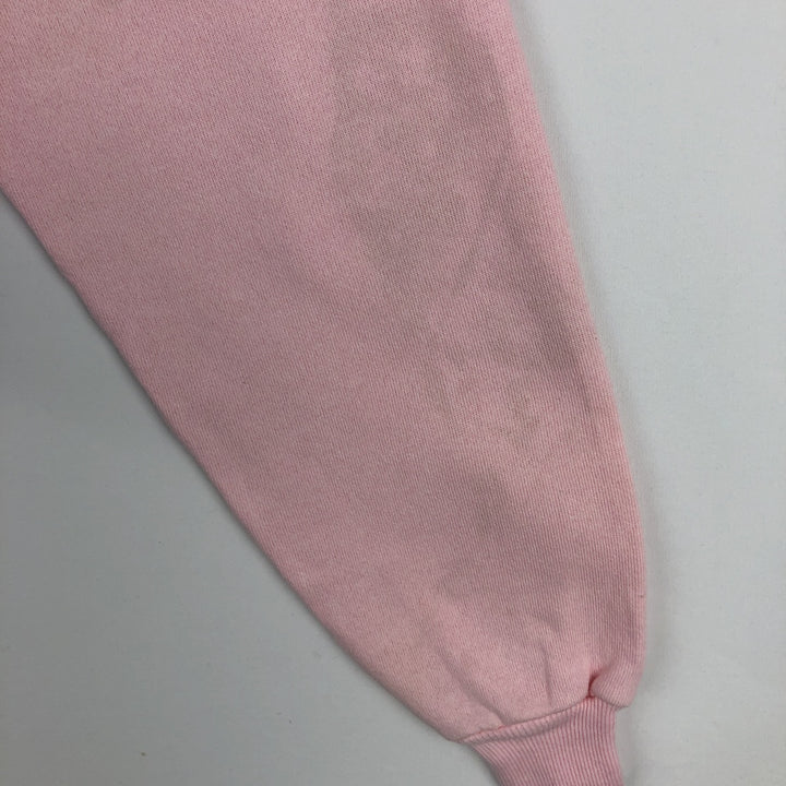 Vintage 90'S Hanes HER WAY plain blank sweatshirt, made in the USA, size L, women's. cotton pink type Vintage Second Hand