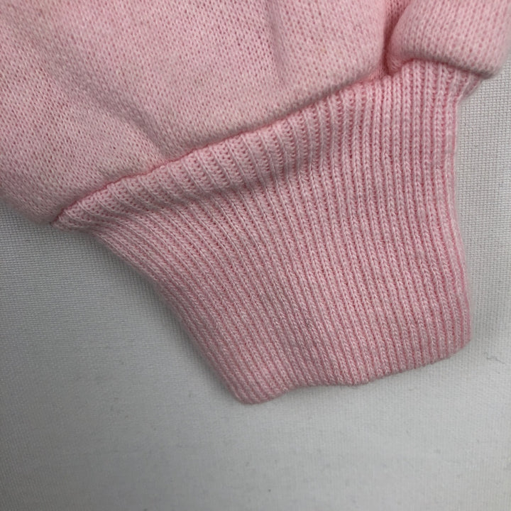 Vintage 90'S Hanes HER WAY plain blank sweatshirt, made in the USA, size L, women's. cotton pink type Vintage Second Hand