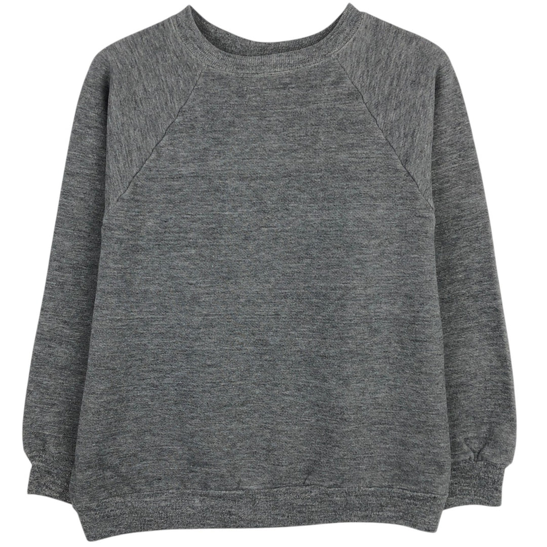 1980'S Russell Blank Sweatshirt, Made in USA, Men's Size M (approx.), Vintage cotton gray type Vintage Second Hand