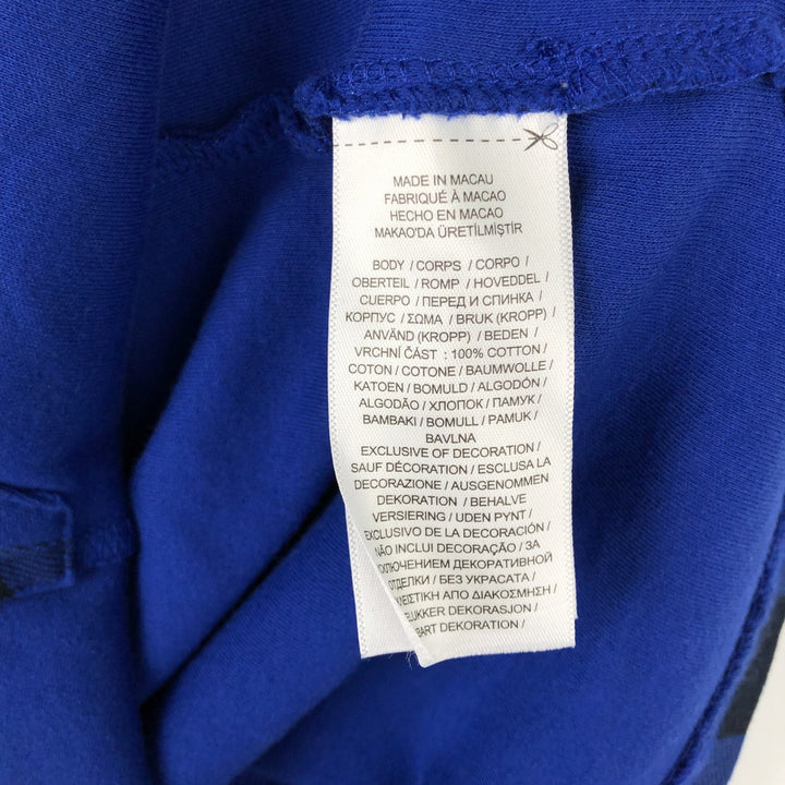 Ralph Lauren POLO RALPH LAUREN Check Pattern Half-Zip Long T-Shirt (Women's Size M) cotton blue type Vintage Second Hand