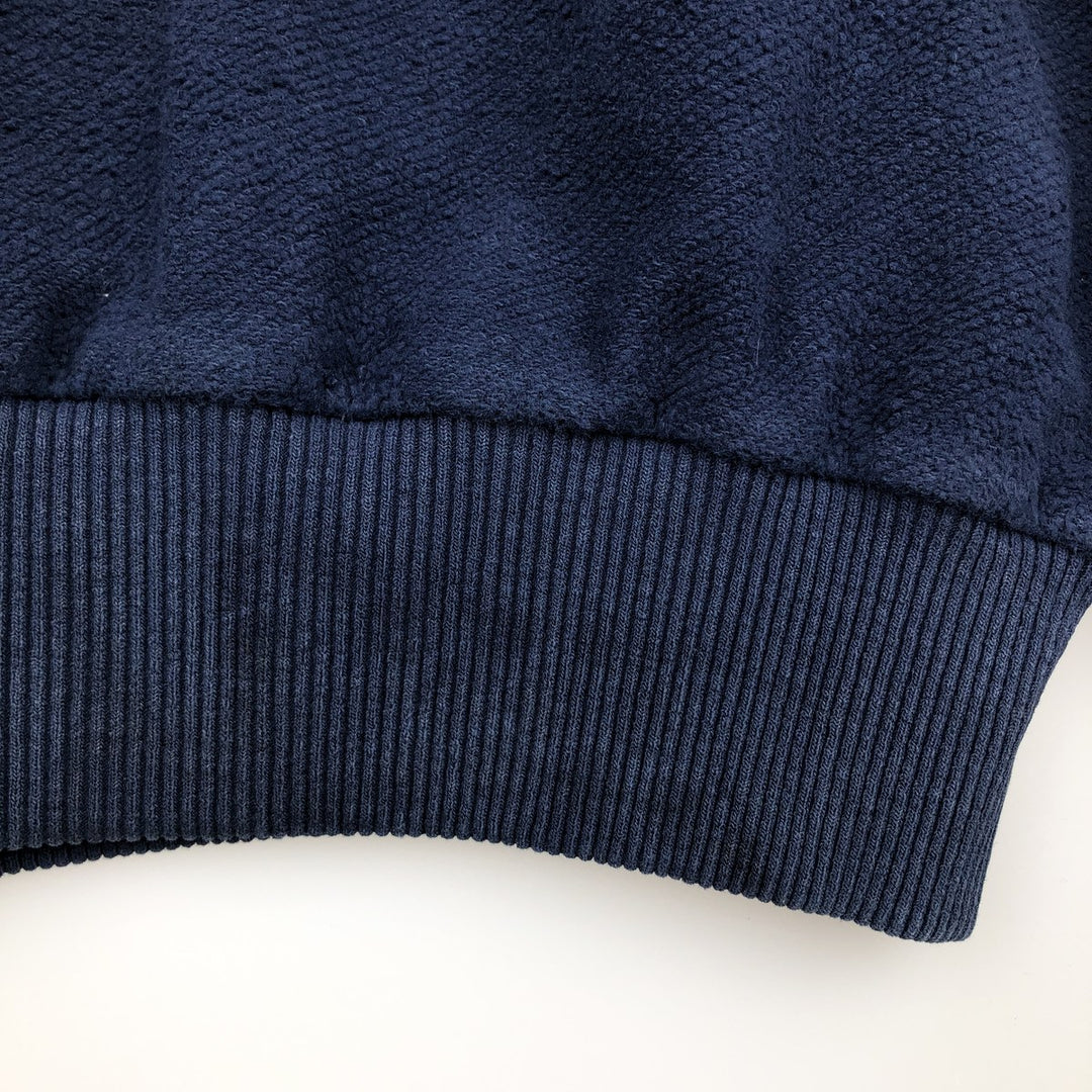 80s-90'S Eddie Bauer Black Tag Blank Sweatshirt, Made in Canada, Men's Size M (approx.), Vintage cotton navy blue type Vintage Second Hand