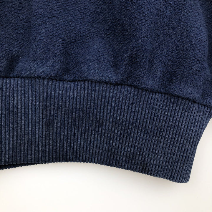 80s-90'S Eddie Bauer Black Tag Blank Sweatshirt, Made in Canada, Men's Size M (approx.), Vintage cotton navy blue type Vintage Second Hand