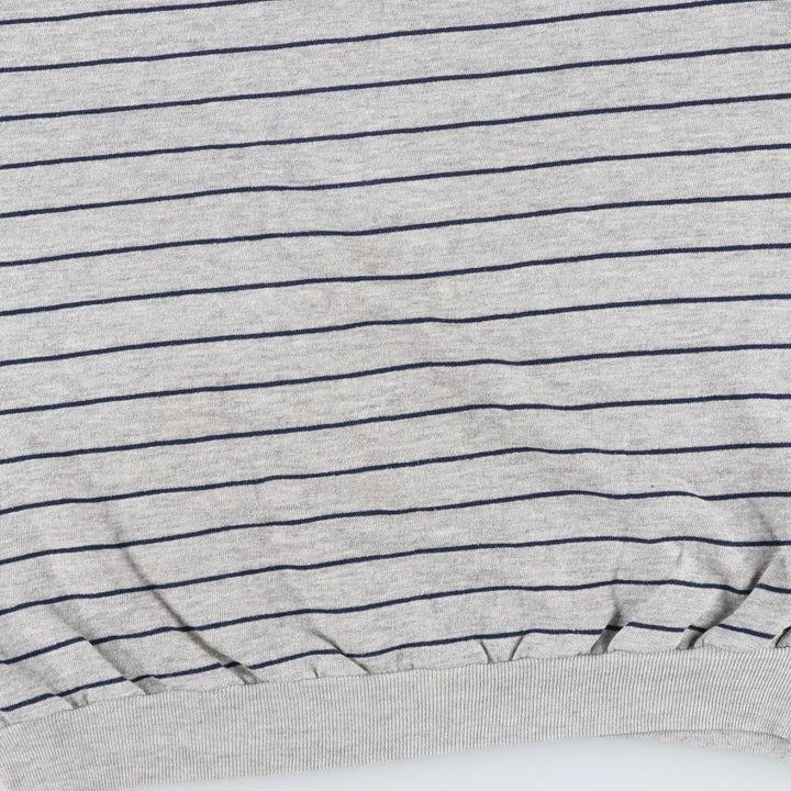 Border Pattern Sweatshirt (Men's Size M) unclear gray type Vintage Second Hand