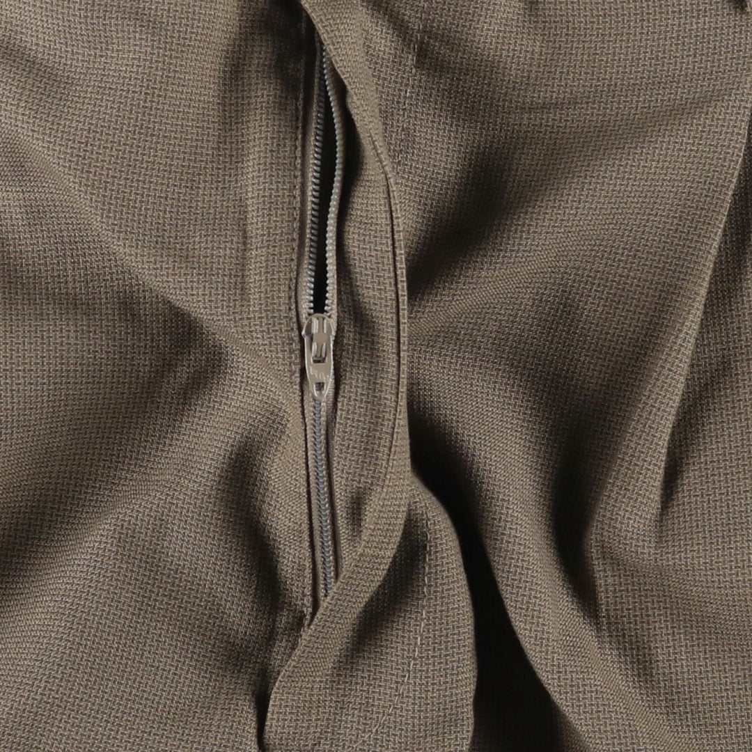 80s-90'S John Alexander Check Pattern Two-Pleat Slacks, Made in USA, Men's W34 (approx.), Vintage unclear Beige type Vintage Second Hand