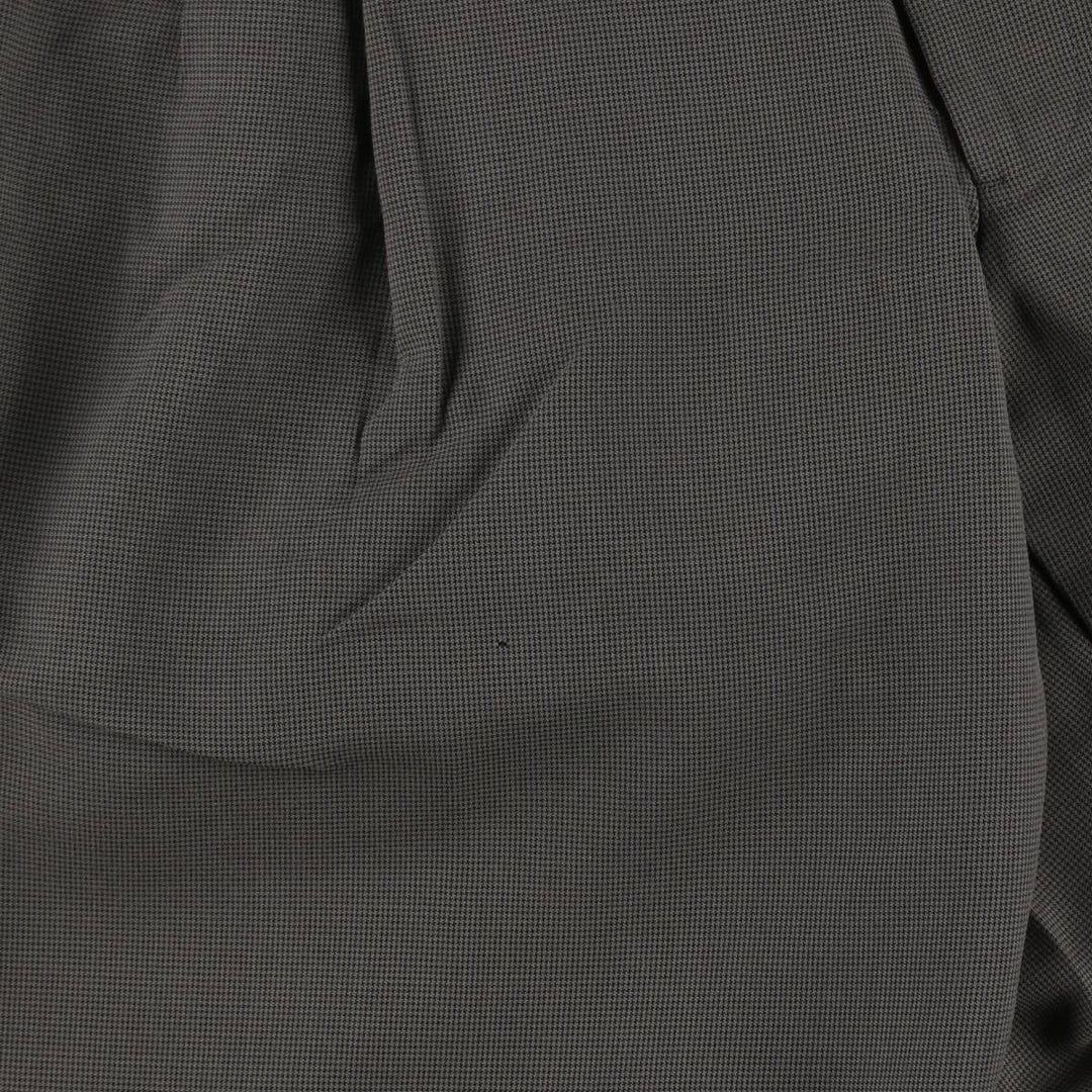 Corporate Image Check Pattern Two-Pleat Slacks Pants Made in USA Men's W30 Equivalent unclear gray type Vintage Second Hand