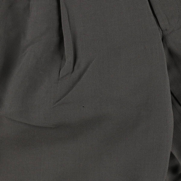Corporate Image Check Pattern Two-Pleat Slacks Pants Made in USA Men's W30 Equivalent unclear gray type Vintage Second Hand