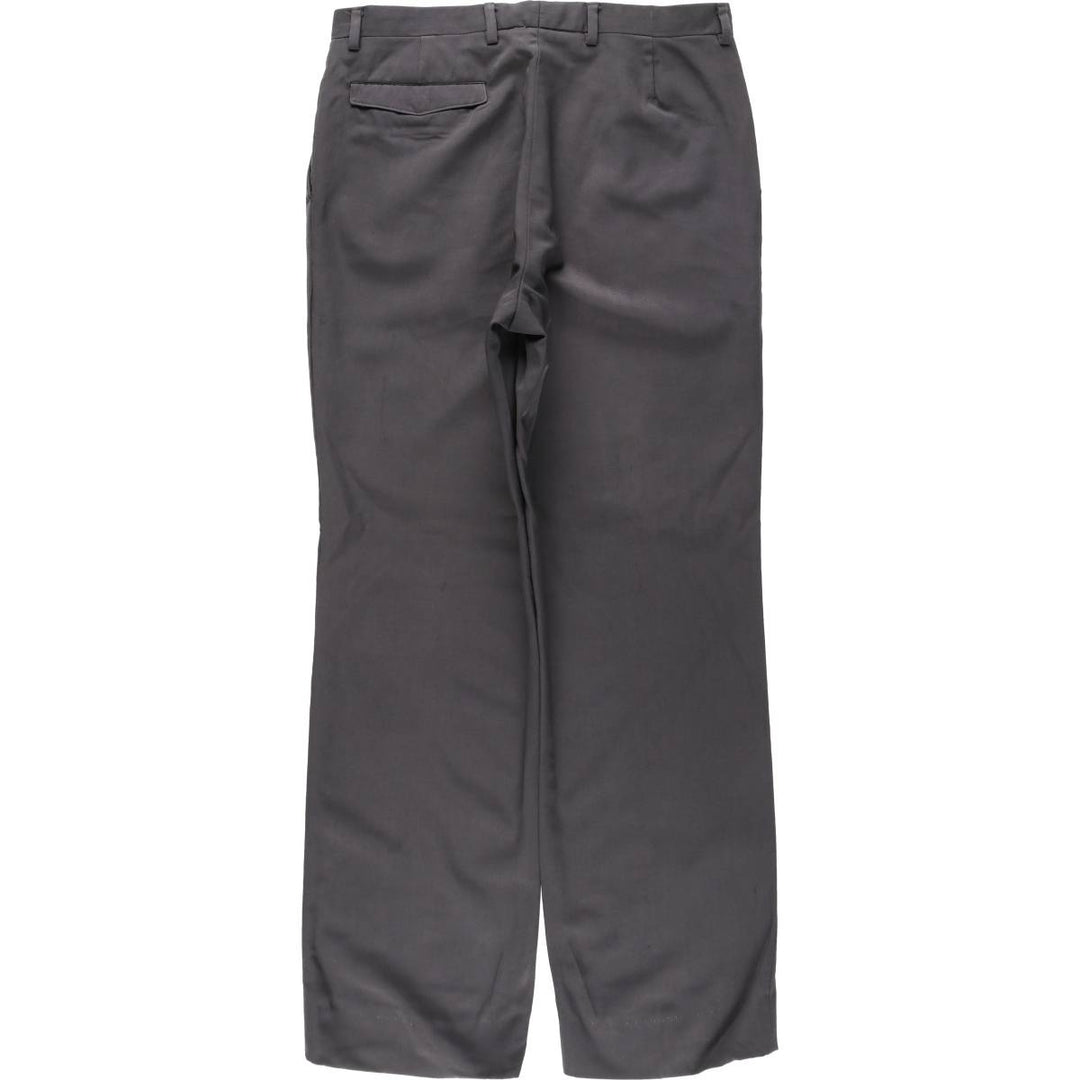 Louis Raphael two-pleat wool trousers, men's size W32 (approx.) wool Charcoal Vintage Second Hand