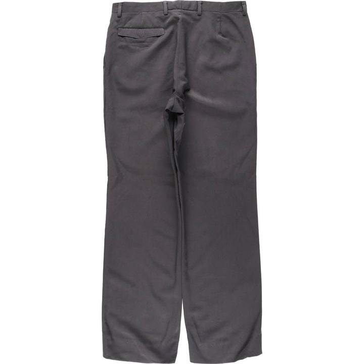 Louis Raphael two-pleat wool trousers, men's size W32 (approx.) wool Charcoal Vintage Second Hand