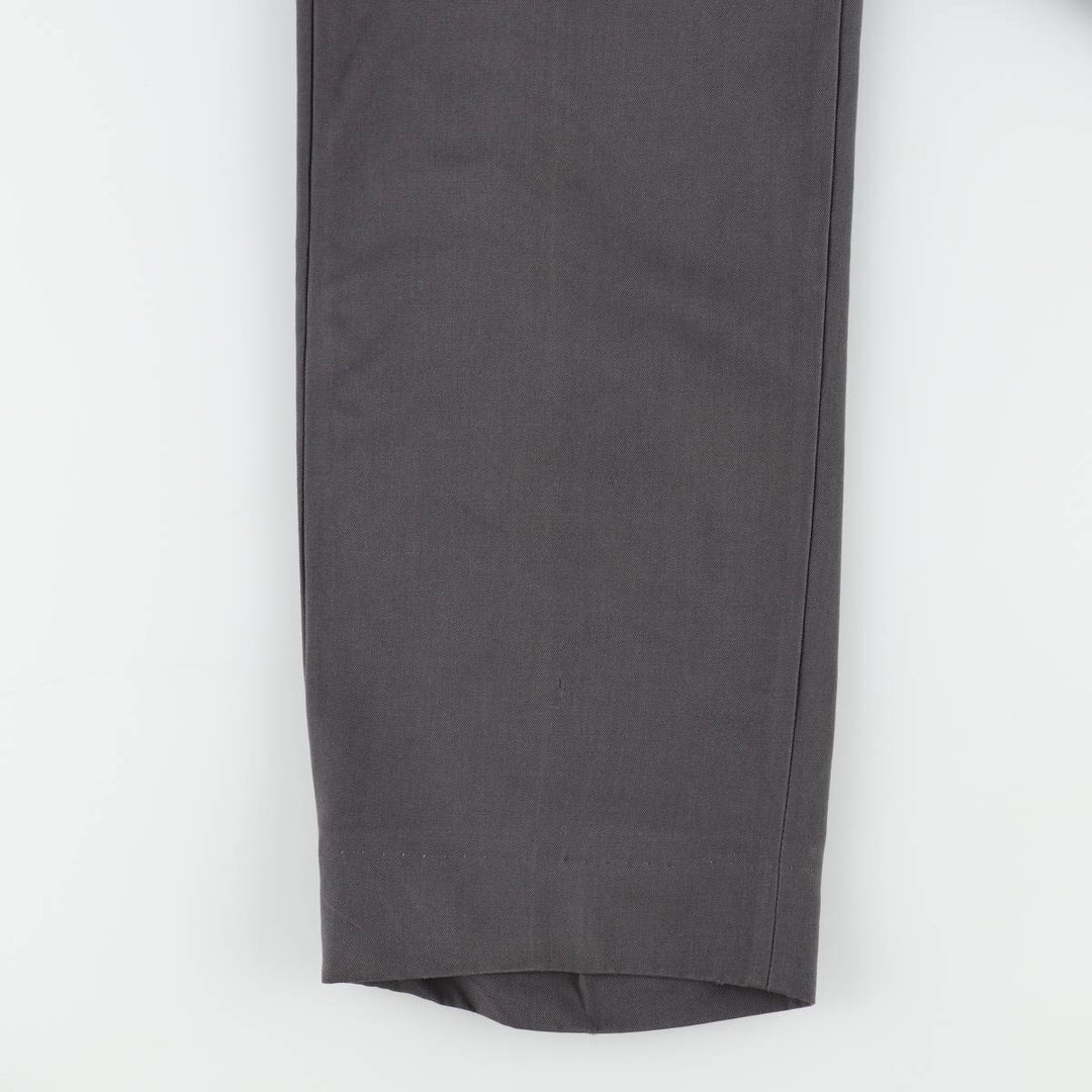 Louis Raphael two-pleat wool trousers, men's size W32 (approx.) wool Charcoal Vintage Second Hand