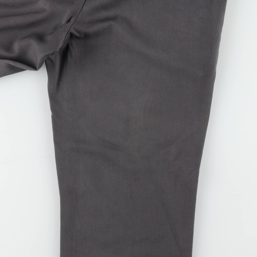 Louis Raphael two-pleat wool trousers, men's size W32 (approx.) wool Charcoal Vintage Second Hand