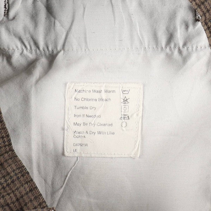 Two-pleat slacks for men (approximately W32) unclear brown type Vintage Second Hand