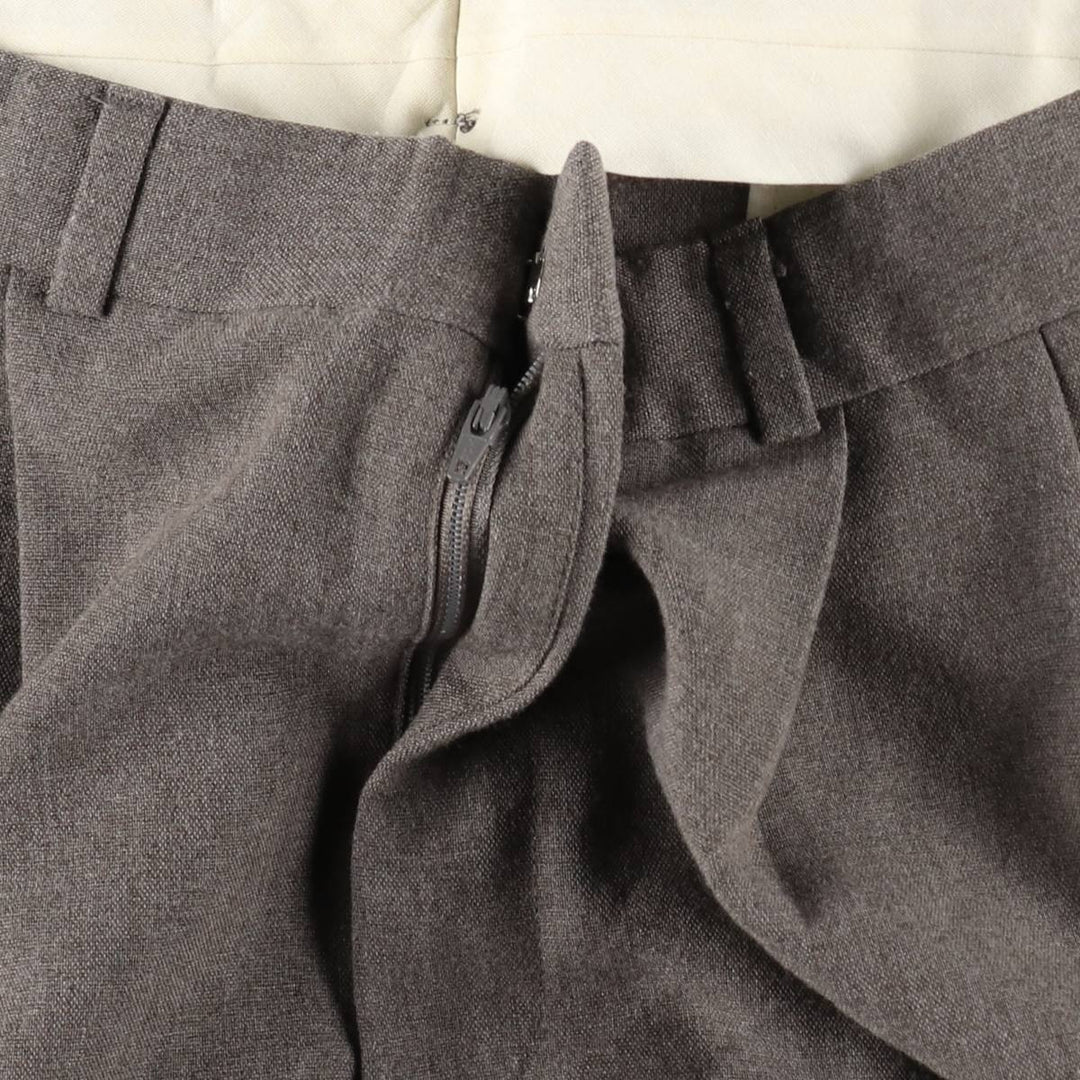 Plain slacks pants, made in the USA, men's size W33 (approx.) unclear brown type Vintage Second Hand