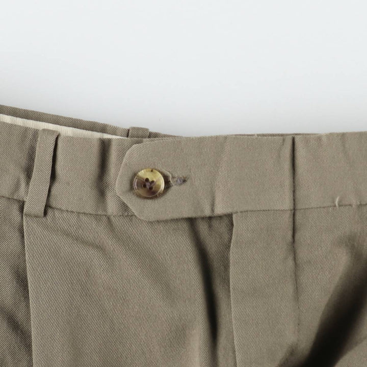 EXECUTIVE COLLECTION Wool Trousers, Made in USA, Men's Size W31 (approx.) wool Khaki type Vintage Second Hand
