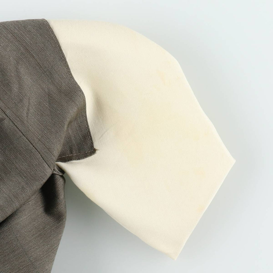 HAGGAR GENTLEMAN'S FIT Two-Pleat Slacks Pants, Made in USA, Men's W34 (approx.) polyester green type Vintage Second Hand