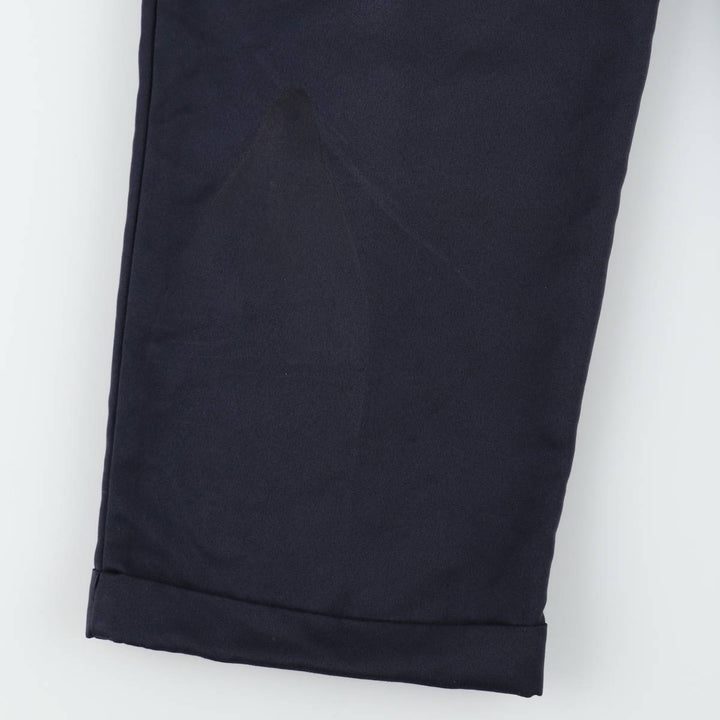 Dockers two-pleat slacks, men's size W33 (approx.) polyester navy blue type Vintage Second Hand