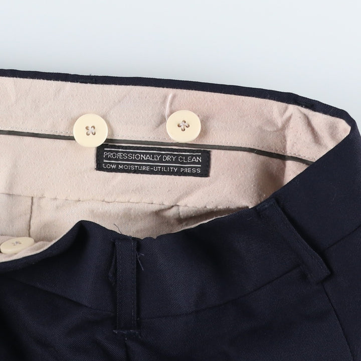 MODA PRIMA Two-Pleat Slacks Pants, Men's Size W32 (approx.) unclear navy blue type Vintage Second Hand