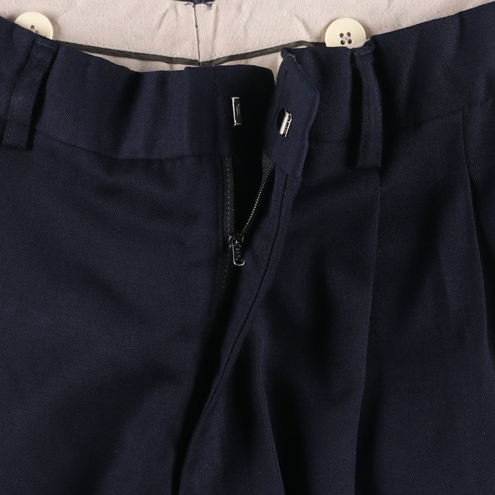 MODA PRIMA Two-Pleat Slacks Pants, Men's Size W32 (approx.) unclear navy blue type Vintage Second Hand