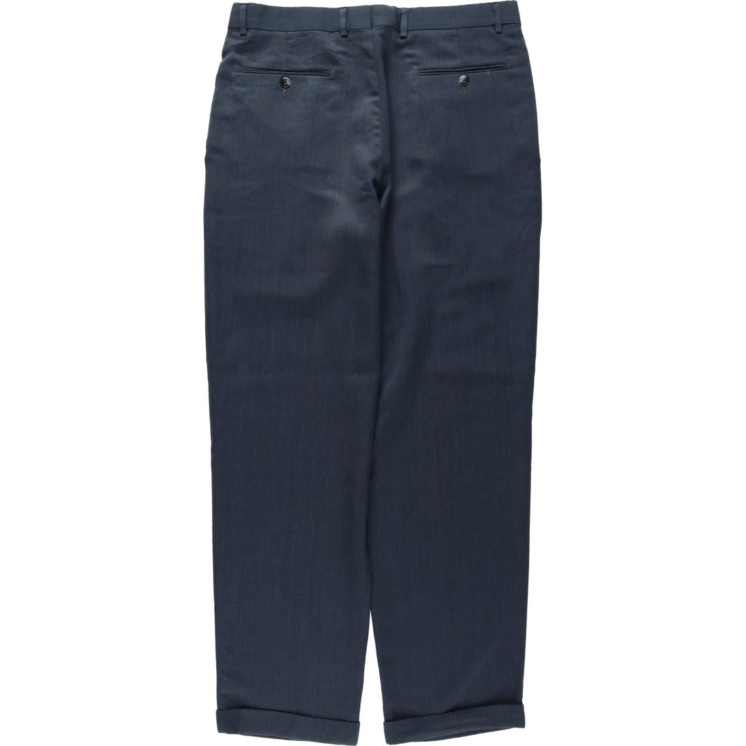 Dockers three-pleat slacks pants for men, equivalent to size W34. unclear black type Vintage Second Hand