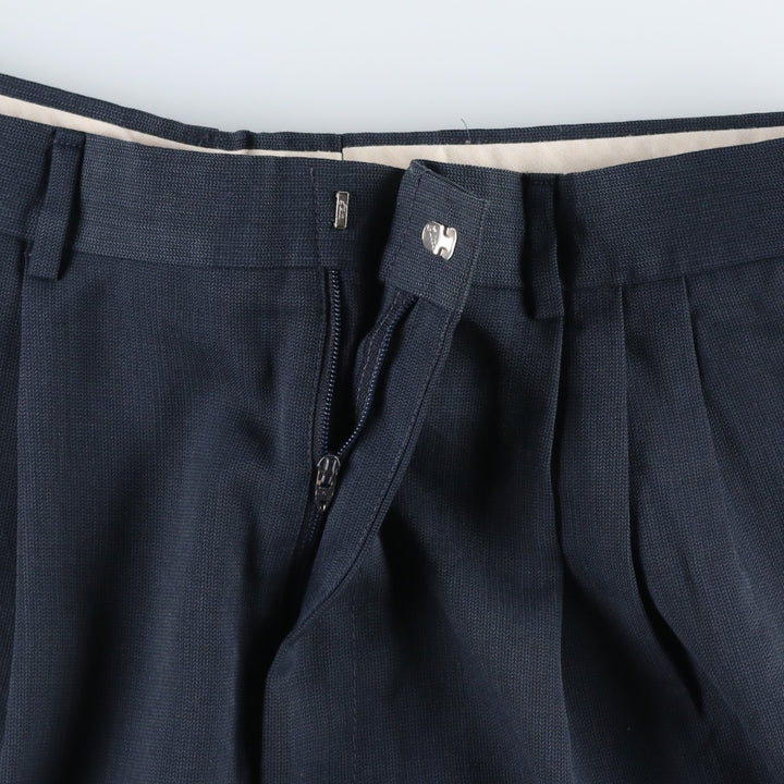 Dockers three-pleat slacks pants for men, equivalent to size W34. unclear black type Vintage Second Hand