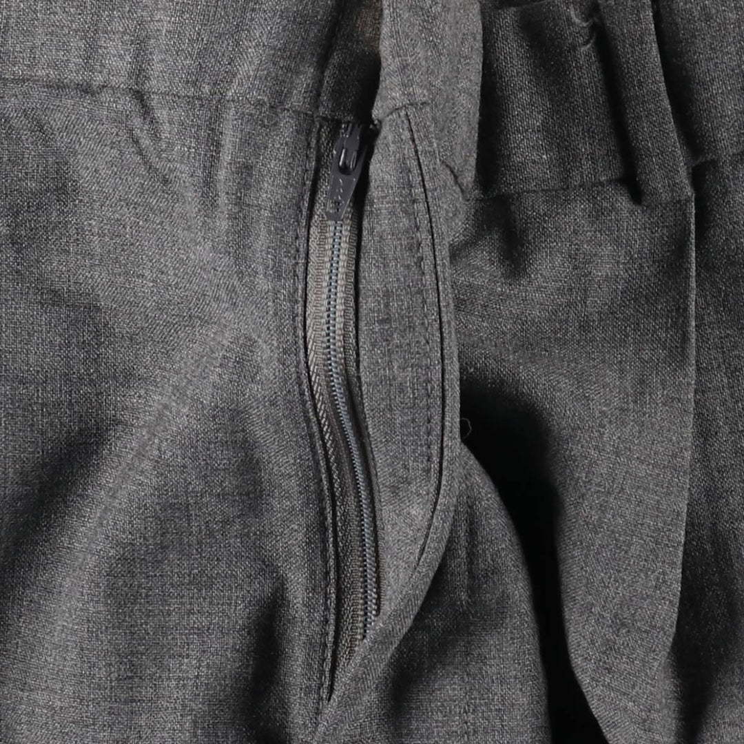 Lands' End two-pleat wool trousers, made in the USA, men's size W34 (approx.). wool gray type Vintage Second Hand