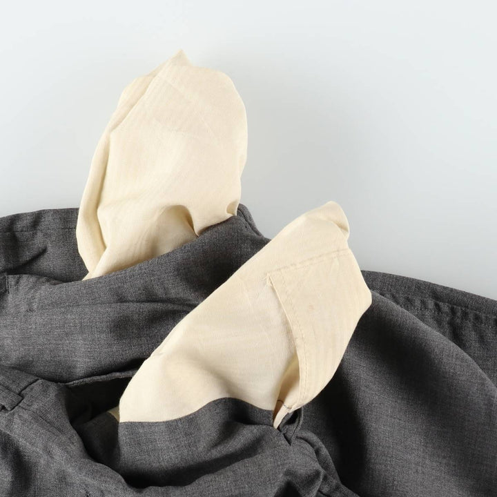 Lands' End two-pleat wool trousers, made in the USA, men's size W34 (approx.). wool gray type Vintage Second Hand