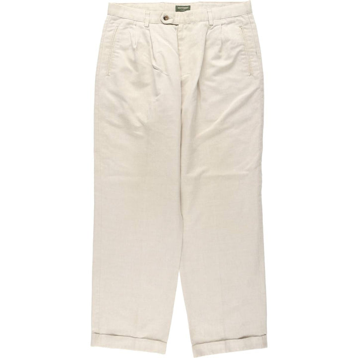Dockers two-pleat slacks pants, men's size W36 (approx.) cotton Beige type Vintage Second Hand