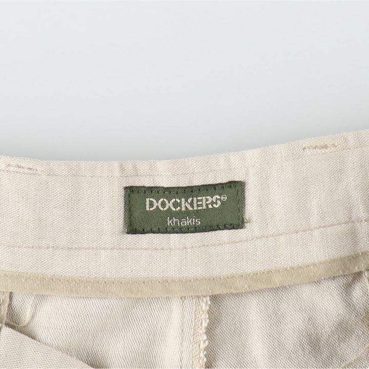Dockers two-pleat slacks pants, men's size W36 (approx.) cotton Beige type Vintage Second Hand