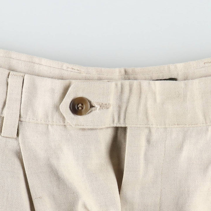 Dockers two-pleat slacks pants, men's size W36 (approx.) cotton Beige type Vintage Second Hand