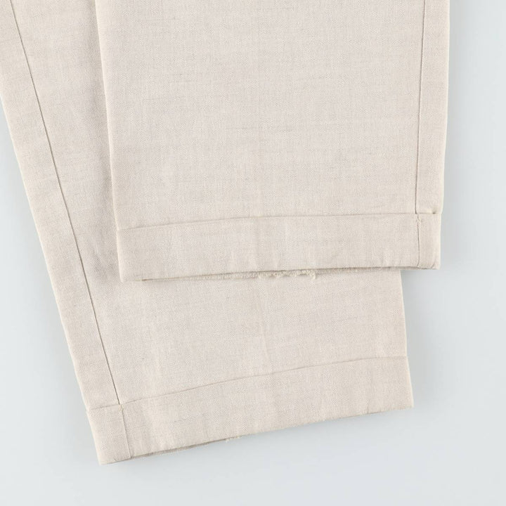 Dockers two-pleat slacks pants, men's size W36 (approx.) cotton Beige type Vintage Second Hand
