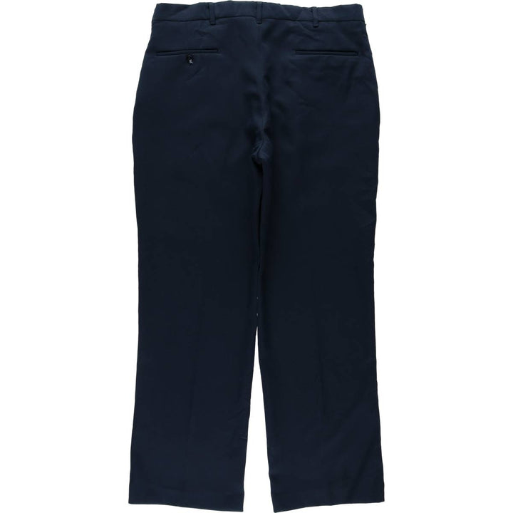 90'S Comfort Action slacks pants, made in USA, men's size W36 equivalent, vintage. unclear navy blue type Vintage Second Hand