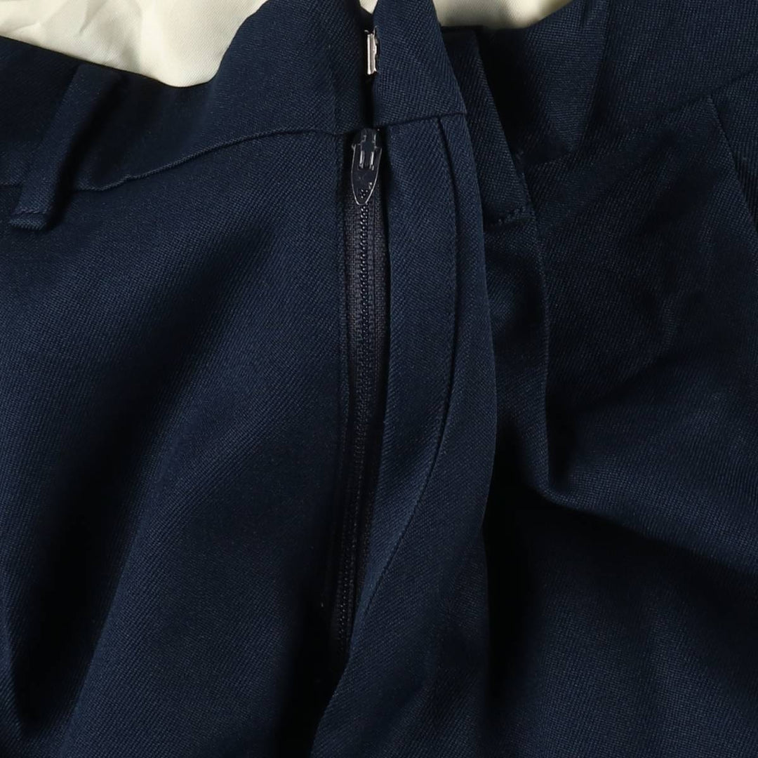 90'S Comfort Action slacks pants, made in USA, men's size W36 equivalent, vintage. unclear navy blue type Vintage Second Hand