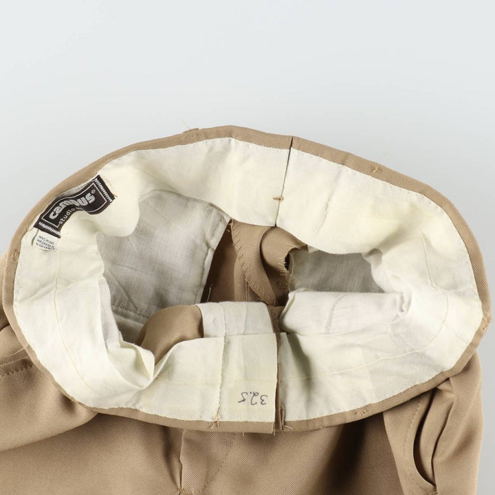 1970s-era Campus slacks pants, men's size W31 (approx.), vintage. unclear Beige type Vintage Second Hand
