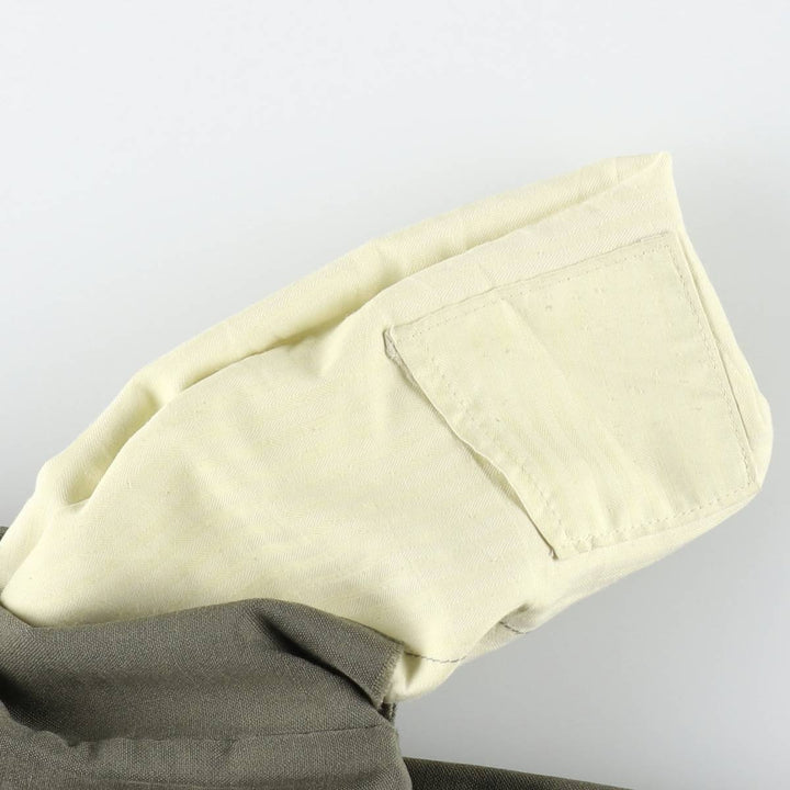 80s-90'S Lands' End wool trousers/slacks, made in USA, men's size W36 (approx.), vintage. wool Khaki type Vintage Second Hand