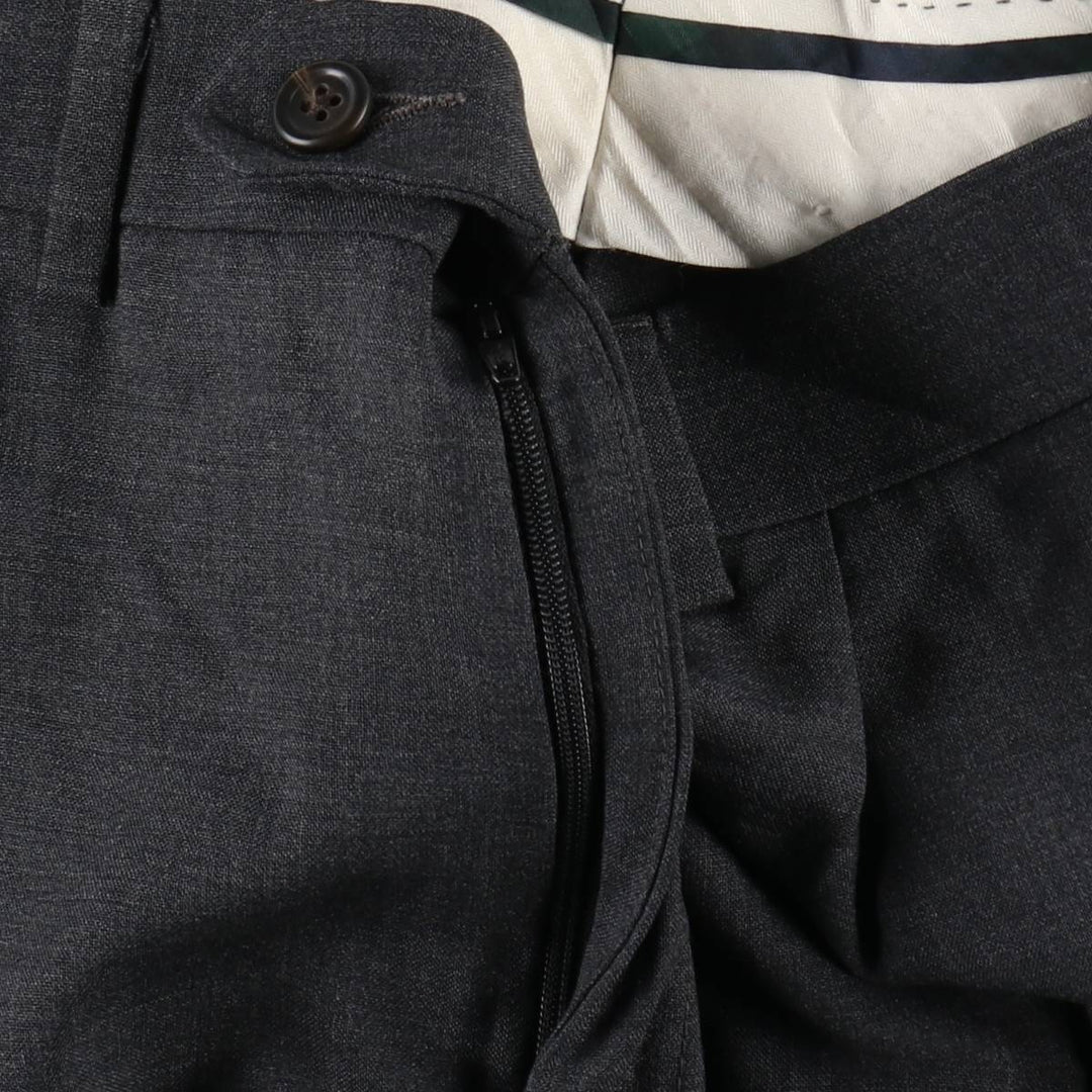 Ralph Lauren LAUREN Lauren Two-pleat wool pants slacks for men, equivalent to W36 wool gray type Vintage Second Hand