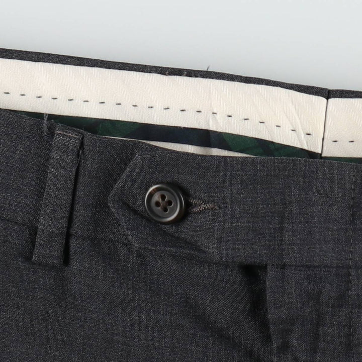Ralph Lauren LAUREN Lauren Two-pleat wool pants slacks for men, equivalent to W36 wool gray type Vintage Second Hand