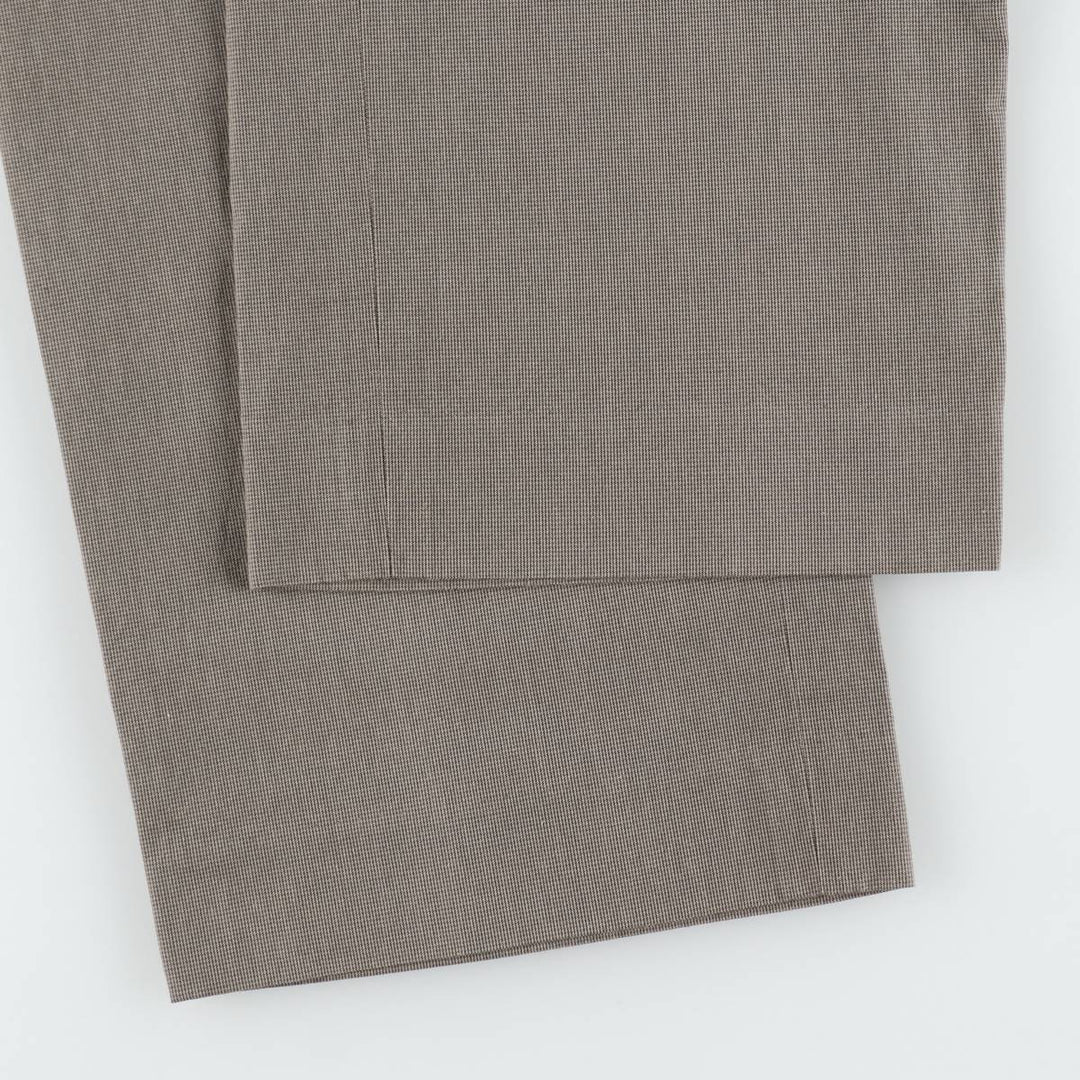 Banana Republic Straight Dress Chino Check Pattern Cotton Slacks Pants, Men's W35 (approx.) cotton Beige type Vintage Second Hand