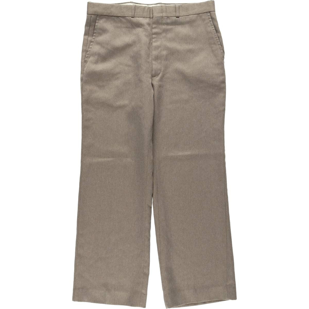 80s-era FARAH slacks pants, men's size W34 (approx.), vintage. unclear brown type Vintage Second Hand