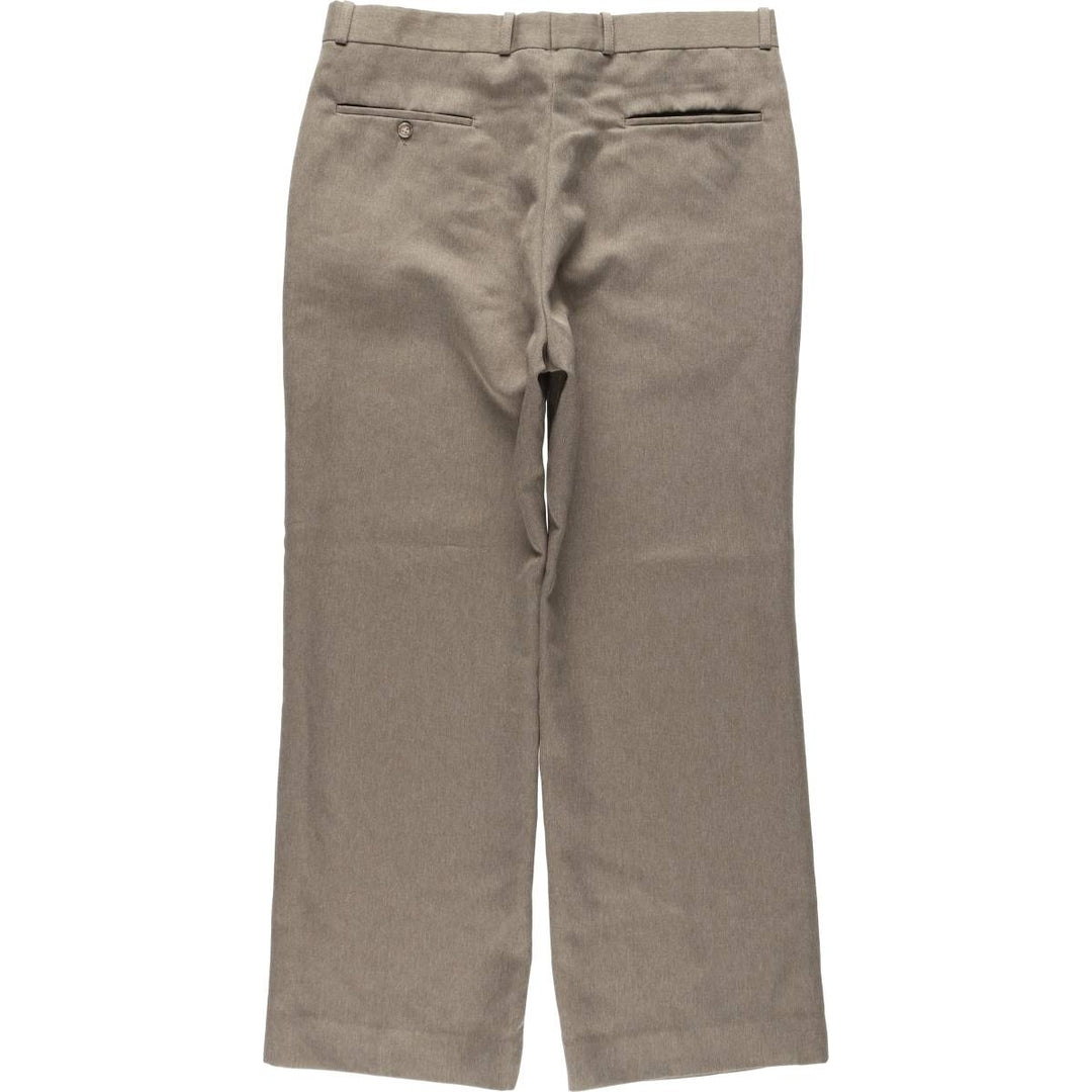 80s-era FARAH slacks pants, men's size W34 (approx.), vintage. unclear brown type Vintage Second Hand