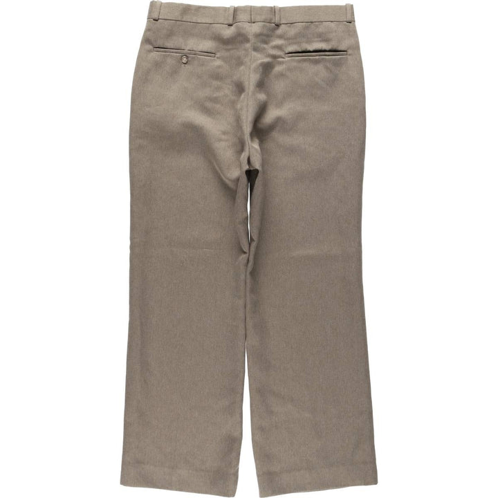 80s-era FARAH slacks pants, men's size W34 (approx.), vintage. unclear brown type Vintage Second Hand