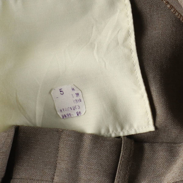 80s-era FARAH slacks pants, men's size W34 (approx.), vintage. unclear brown type Vintage Second Hand